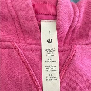 lululemon athletica Pink Hoodie short  length